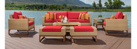 Mili™ 8 Piece Sunbrella® Outdoor Sofa & Club Chair Set - Navy Blue