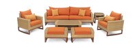 Mili™ 8 Piece Deep Seating Set - Tikka Orange