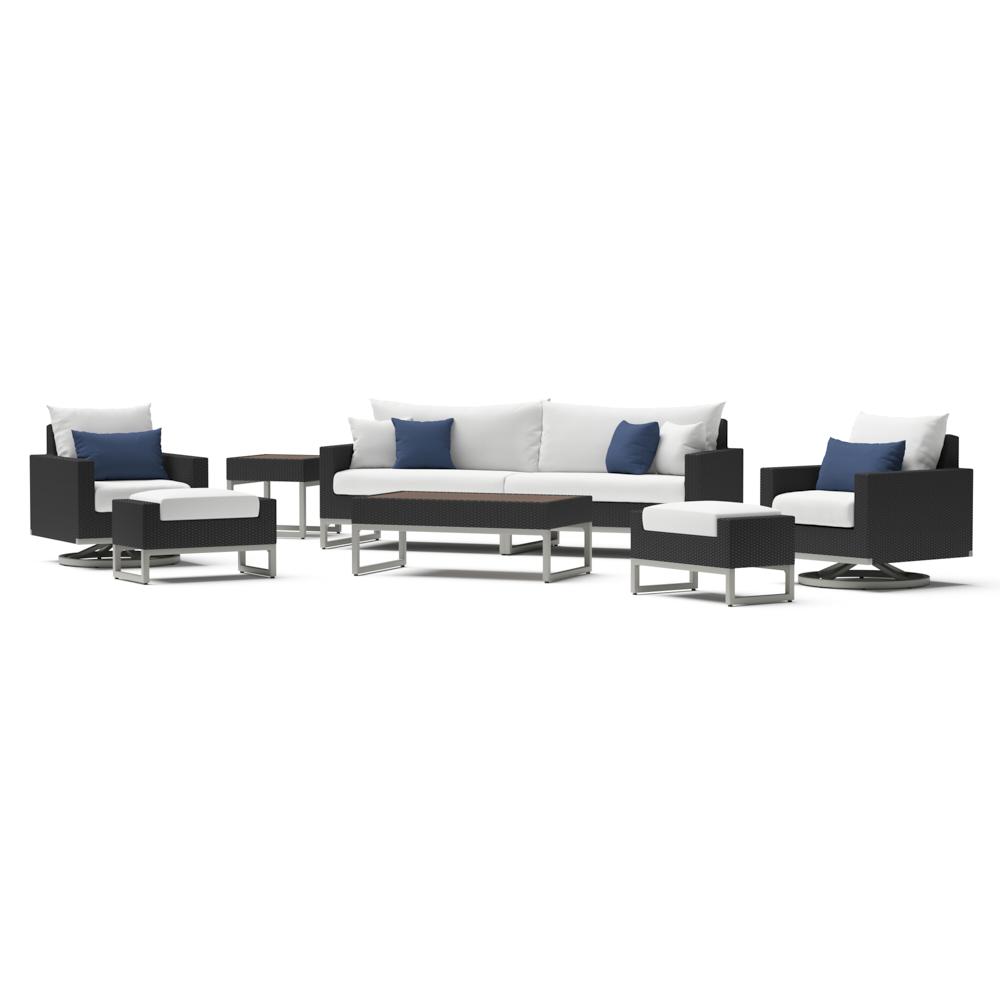 Milo™ Espresso 8 Piece Motion Seating Set - Bliss Ink
