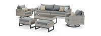 Milo™ Gray 8 Piece Motion Seating Set - Charcoal Gray