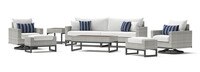 Milo™ Gray 8 Piece Motion Seating Set - Centered Ink