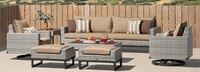 Milo™ Gray 8 Piece Motion Seating Set - Maxim Beige
