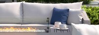 Cannes™ 8 Piece Sunbrella® Outdoor Motion Fire Set - Bliss Ink
