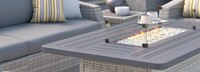 Cannes™ 8 Piece Sunbrella® Outdoor Motion Fire Set - Charcoal Gray