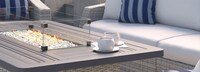 Cannes™ 8 Piece Sunbrella® Outdoor Motion Fire Set - Centered Ink