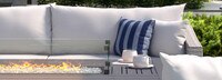 Cannes™ 8 Piece Sunbrella® Outdoor Motion Fire Set - Centered Ink