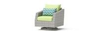 Cannes 8 Piece Sunbrella Outdoor Motion Fire Set - Ginkgo Green