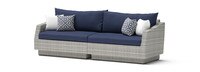 Cannes 8 Piece Sunbrella Outdoor Motion Fire Set - Navy Blue
