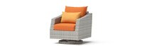 Cannes 8 Piece Sunbrella Outdoor Motion Fire Set - Tikka Orange