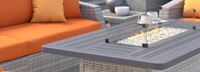 Cannes 8 Piece Sunbrella Outdoor Motion Fire Set - Tikka Orange