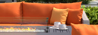 Cannes 8 Piece Sunbrella Outdoor Motion Fire Set - Tikka Orange