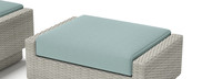 Portofino® Comfort 8 Piece Sunbrella® Outdoor Motion Fire Seating - Spa Blue