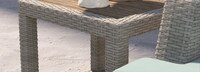 Portofino® Comfort 8 Piece Sunbrella® Outdoor Motion Fire Seating - Spa Blue
