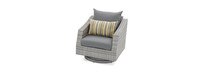 Cannes™ 8 Piece Sunbrella® Outdoor Sofa & Motion Club Chair Set - Charcoal Gray