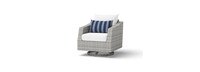Cannes™ Deluxe 8 Piece Sunbrella® Outdoor Sofa & Club Chair Set - Centered Ink
