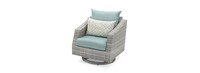 Cannes™ Deluxe 8 Piece Sunbrella® Outdoor Sofa & Club Chair Set - Spa Blue