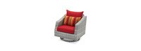 Cannes™ Deluxe 8 Piece Sunbrella® Outdoor Sofa & Club Chair Set - Sunset Red