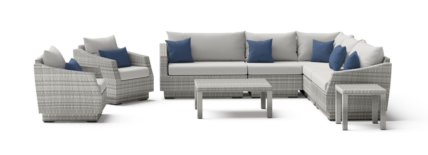 RST Brands Cannes Outdoor Sectional & Table - Thumbnail 4