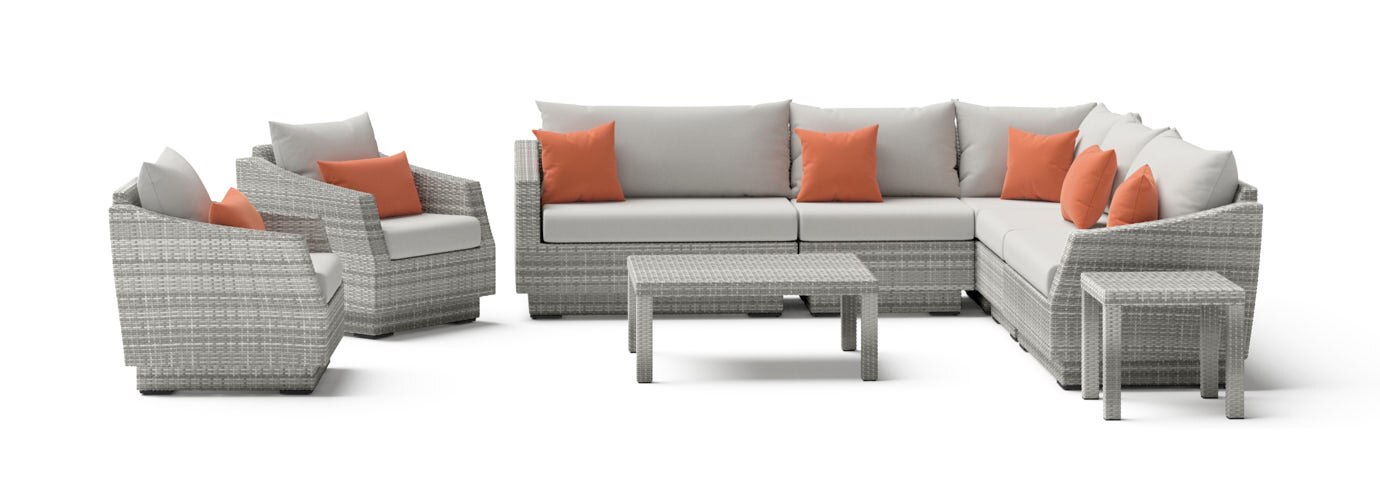RST Brands Cannes Outdoor Sectional & Table