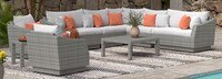 Cannes™ 9 Piece Sectional & Table - Maxim Beige