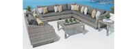 Cannes™ 9 Piece Sectional & Table - Maxim Beige