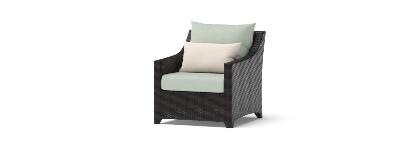 Deco™ 9 Piece Sunbrella® Outdoor Sectional & Club Set - Canvas Oasis