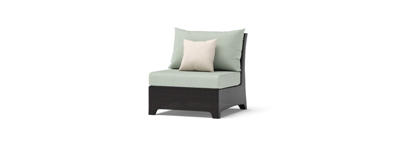 Deco™ 9 Piece Sunbrella® Outdoor Sectional & Club Set - Canvas Oasis