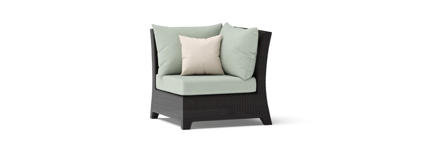 Deco™ 9 Piece Sunbrella® Outdoor Sectional & Club Set - Canvas Oasis