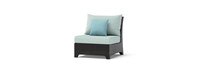 Deco™ 9 Piece Sunbrella® Outdoor Sectional & Club Set - Spa Blue