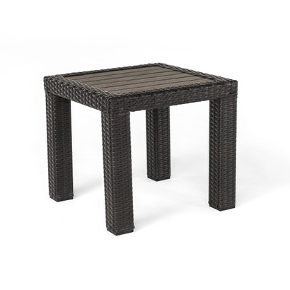 Deco™ Deluxe Wood Top Side Table