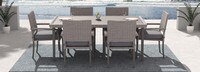 Portofino® Affinity Set of 6 Sunbrella® Outdoor Dining Chairs - Charcoal Gray