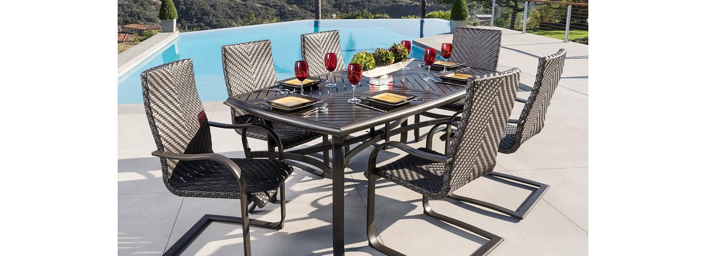 Barcelo 7 Piece Outdoor Patio Dining Set - Thumbnail 2