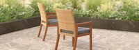 Mili™ 7 Piece Sunbrella® Outdoor Dining Set - Charcoal Gray