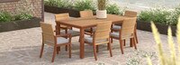 Mili™ 7 Piece Sunbrella® Outdoor Dining Set - Bliss Linen