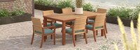 Mili™ 7 Piece Sunbrella® Outdoor Dining Set - Spa Blue