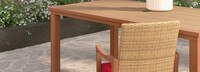 Mili™ 7 Piece Sunbrella® Outdoor Dining Set - Sunset Red