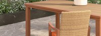 Mili™ 7 Piece Sunbrella® Outdoor Dining Set - Tikka Orange