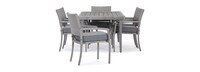 Portofino® Affinity 7 Piece Sunbrella® Outdoor Dining Set - Charcoal Gray