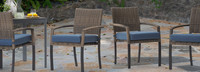 Portofino® Affinity 7 Piece Sunbrella® Outdoor Dining Set - Newport Blue