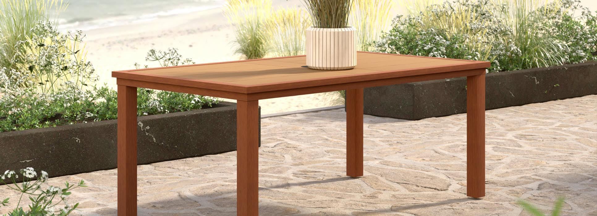 Mili 76x43 Outdoor Dining Table - Thumbnail 2