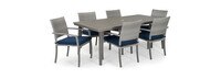Portofino® Casual 7 Piece Sunbrella® Outdoor Dining Set - Laguna Blue