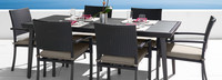 Portofino® Casual 7 Piece Sunbrella® Outdoor Dining Set - Taupe Mist