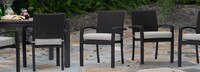 Portofino® Repose Set of 8 Sunbrella® Outdoor Dining Chairs - Dove Gray