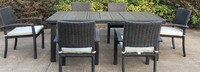 Portofino® Repose Set of 8 Sunbrella® Outdoor Dining Chairs - Dove Gray