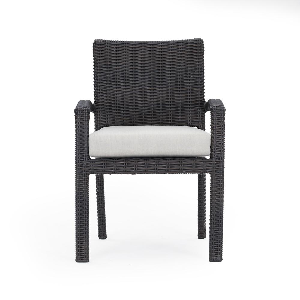 Portofino® Repose Set of 8 Sunbrella® Outdoor Dining Chairs - Dove