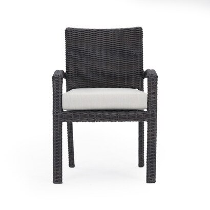 Portofino® Repose Set of 8 Sunbrella® Outdoor Dining Chairs - Dove Gray