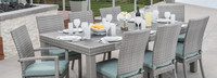 Cannes™ 9 Piece Polyester Outdoor Dining Set - Blue