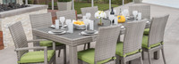 Cannes™ 9 Piece Polyester Outdoor Dining Set - Gray
