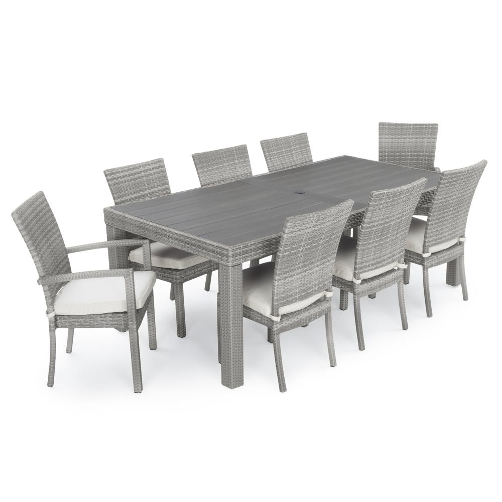 Cannes™ 9 Piece Sunbrella® Outdoor Dining Set - Moroccan Cream