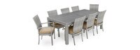 Cannes™ 9 Piece Sunbrella® Outdoor Dining Set - Maxim Beige